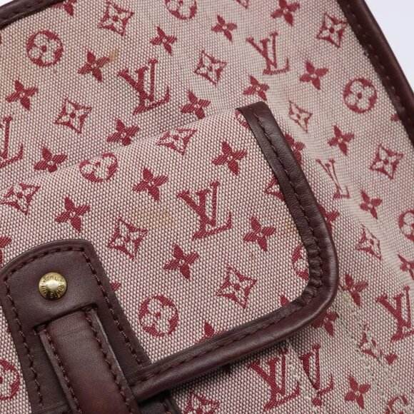 LOUIS VUITTON Monogram Mini Besace Mary Kate Bag Red M92321 LV Auth SW1479 - Picture 10 of 16